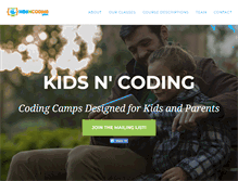 Tablet Screenshot of kidsncoding.com